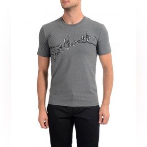 NWT JUST CAVALLI GREY MENS SHORT SLEEVE TEE SHIRT
